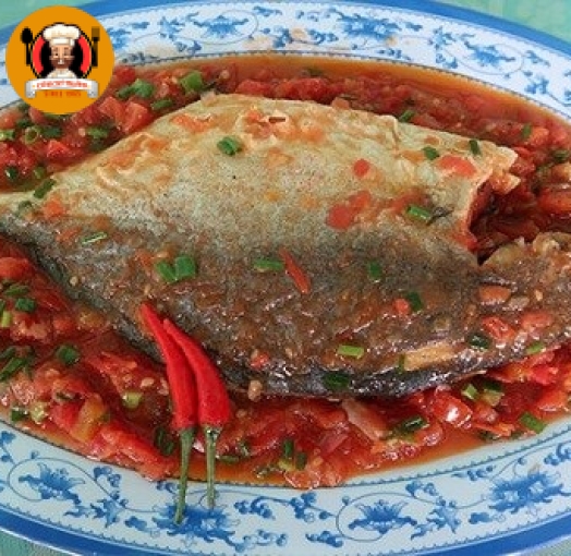 Cá chim chiên sốt cà