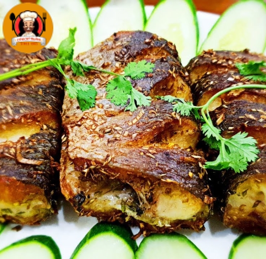 Cá lóc chiên sả