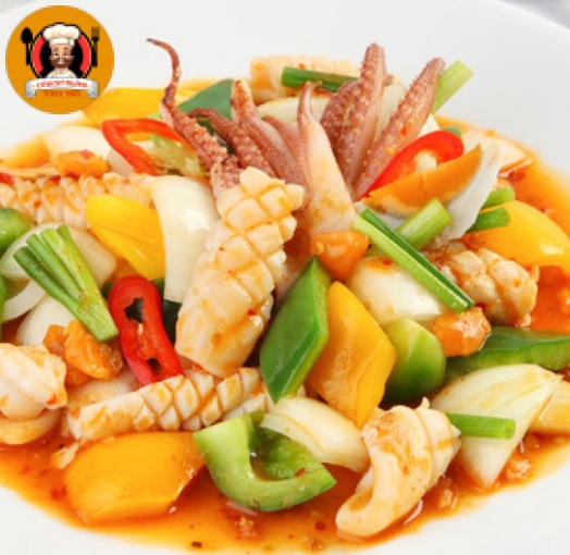 Mực xào thập cẩm