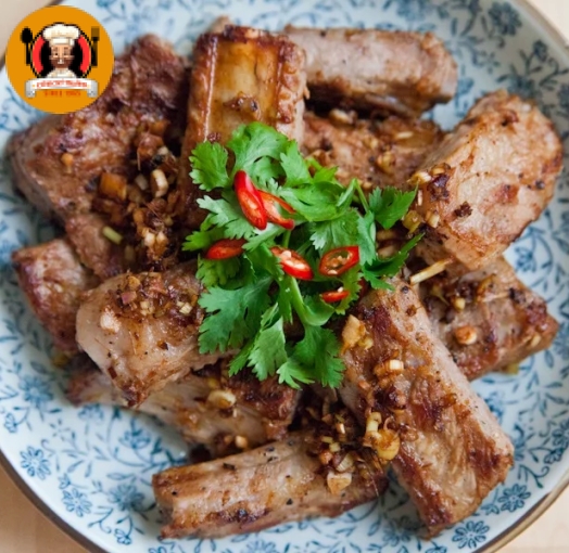 Sườn chiên muối sả